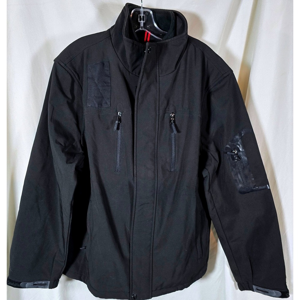 Calvin Klein Men's Black Technical Performance‎ Jacket With Zip Pockets Size L